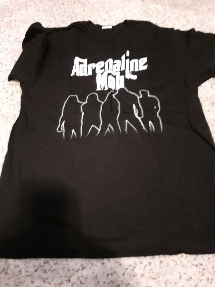ADRENALINE MOB  t-shirt -Large -Rare 2-sided original Russell Allen Mike Portnoy