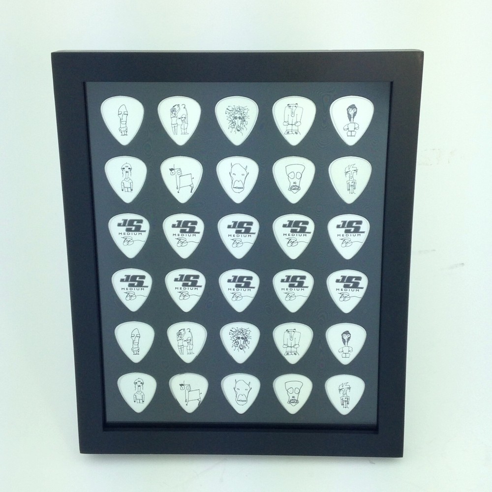 Guitar Pick Display Insert, 8 x 10 Vertical Black, Holds 30 Picks - NO FRAME