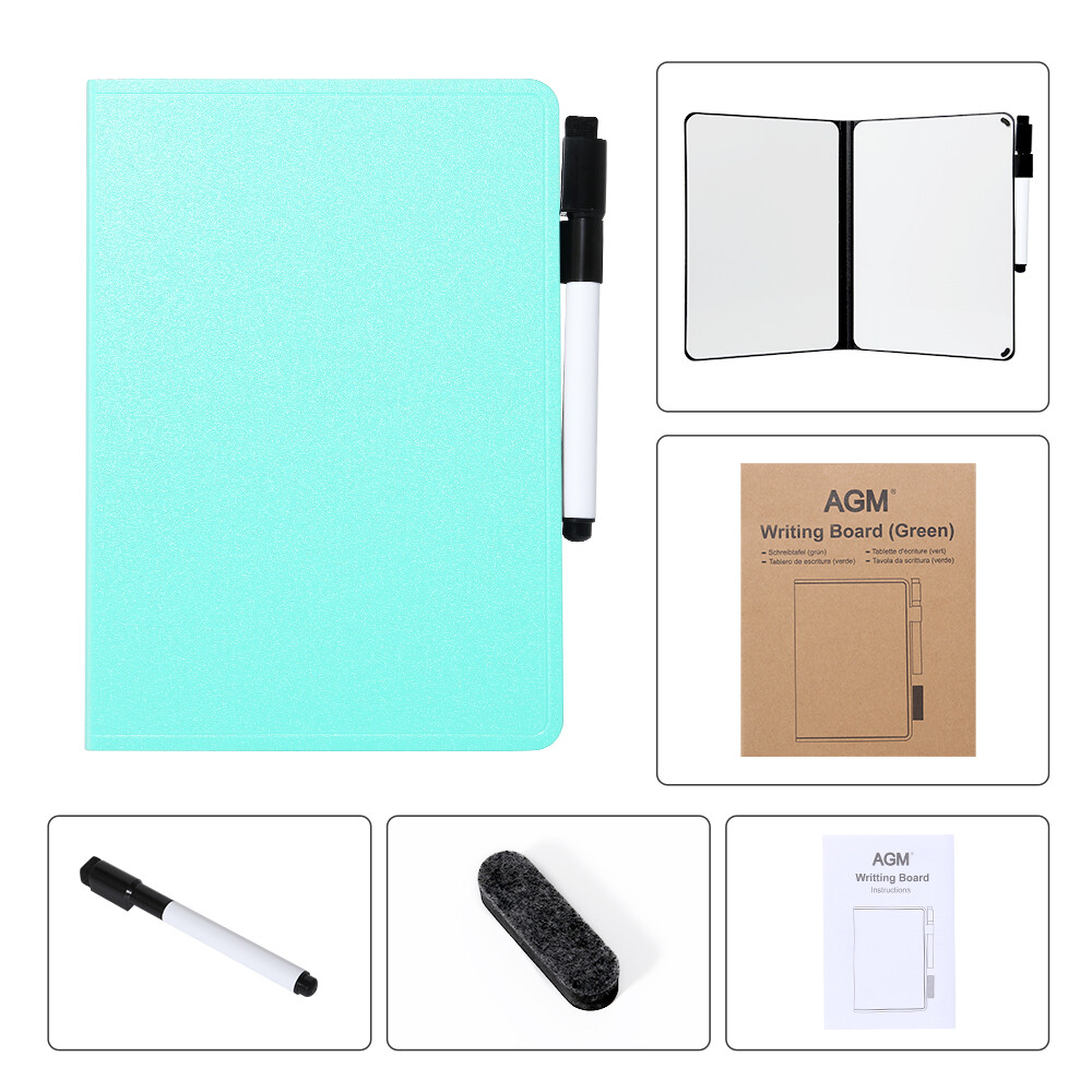 AGM A5 Whiteboard Portable Notebook Writing Board Eraser Lightweight Reusable