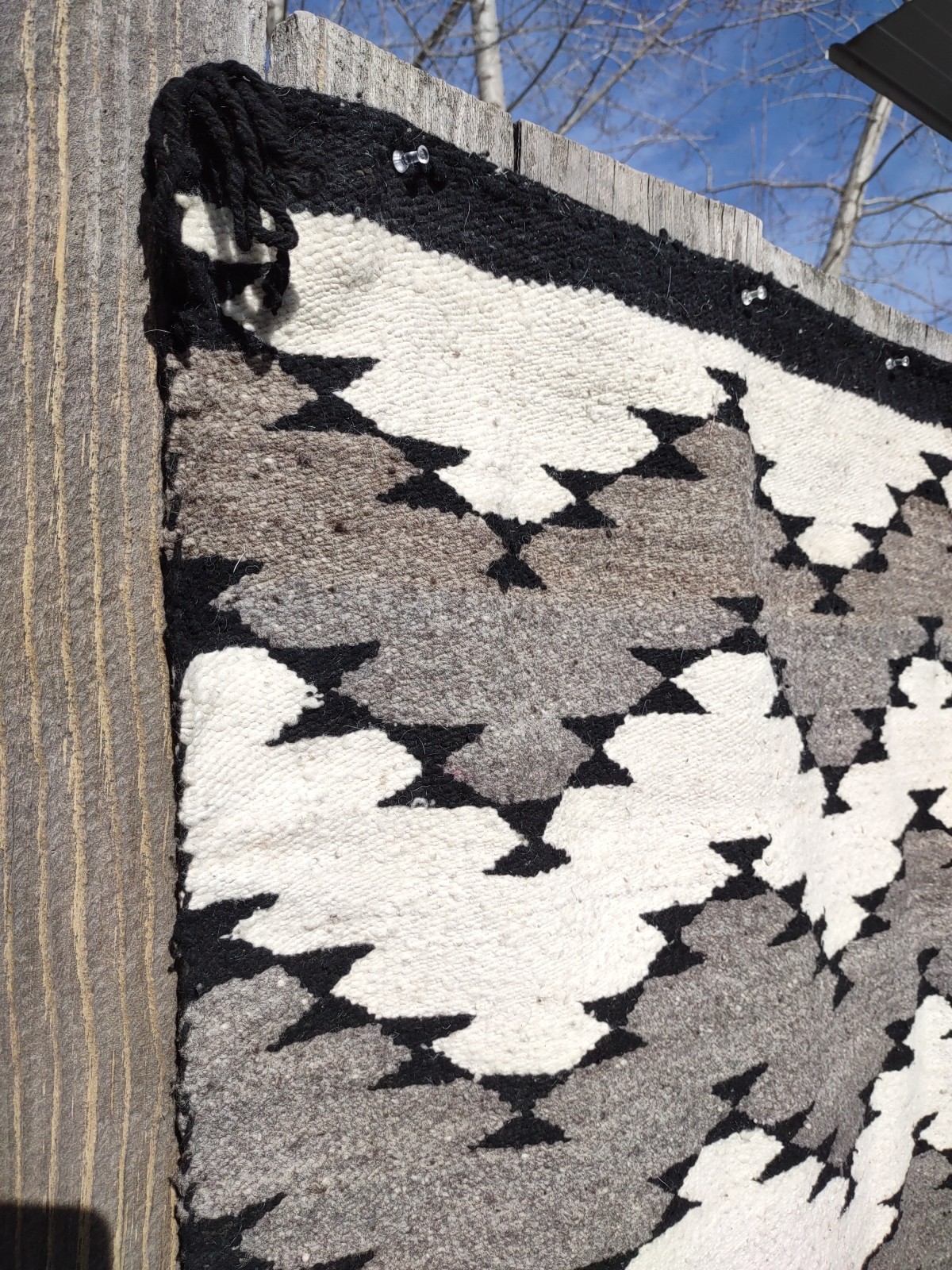 Navajo Rug Antique Native American Indian Blanket JB Moore 1920 58 x 45