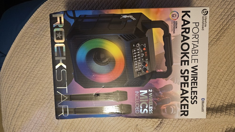 New Karaoke Machine with 2 Wireless Mics