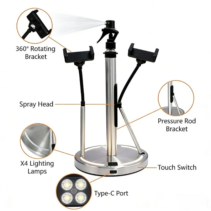 Useful Kitchen Unit Featuring sprinkling System And Battery propelled Light