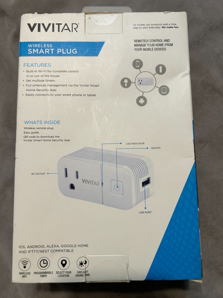 Vivitar Smart Security Wireless Smart Plug HA1006