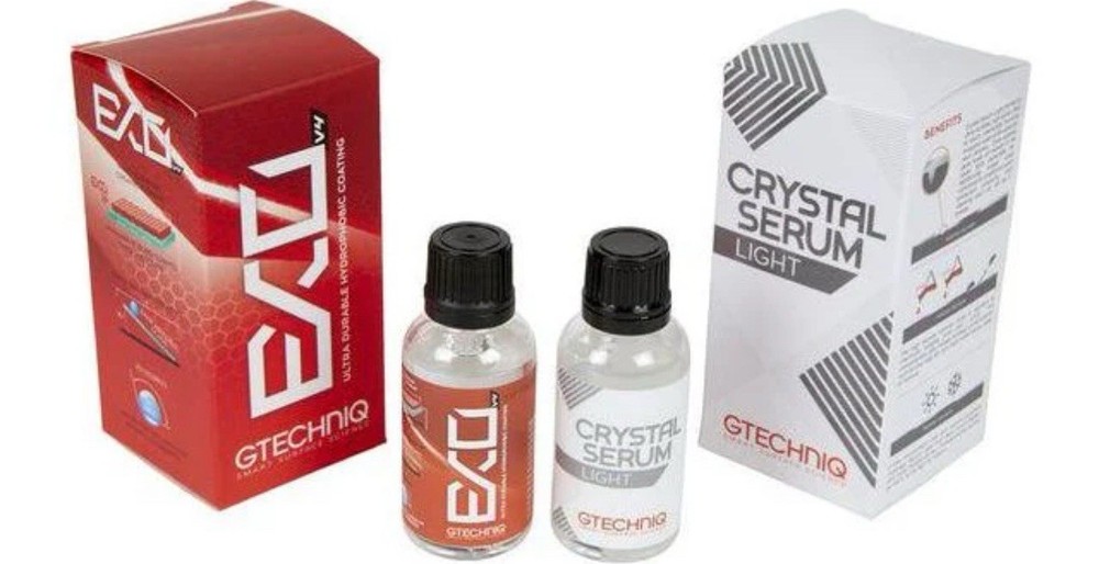 Gtechniq Crystal Serum Light & EXO v5 ( 50 ML BOTTLES 2 COMBO KIT) GREAT STACK!!