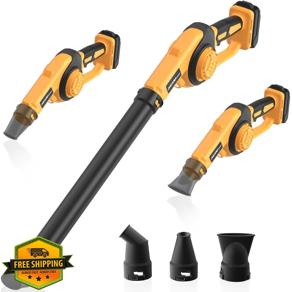 HEINPRO Cordless Leaf Blower, Dewalt 20V Max Tool Only, 200MPH