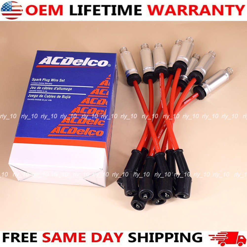8x OEM 48322 Perforamce Spark Plug Wires For CHEVY G/M LS1 VORTEC 4.8L 5.3L 6.0L