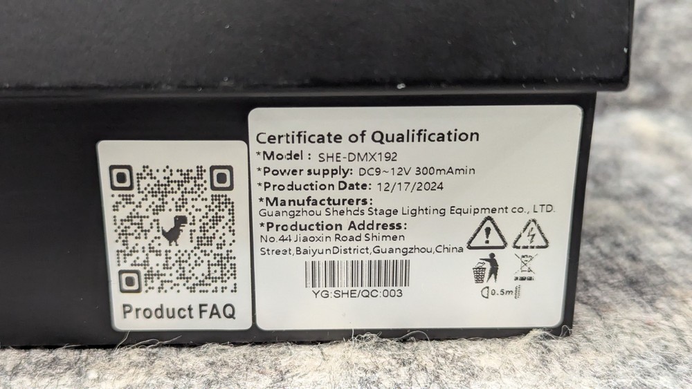 SHEDS DMX512 Controller DMX Lighting Controller DMX 192 Stage Light Controller