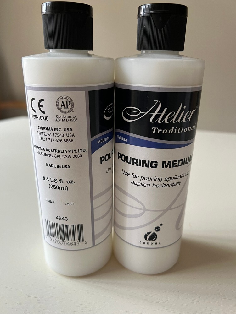 Atelier Pouring Medium by Chroma, 8.4 oz. Bottles - 2 Pack