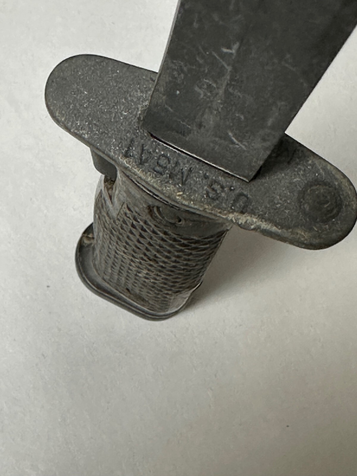 US GI M1 GARAND M5A1 BAYONET WITH M8A1 SCABBARD. SOLD "AS IS".