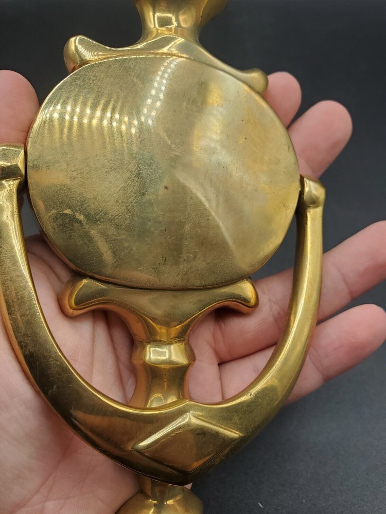 Vintage Solid Brass urn door knocker