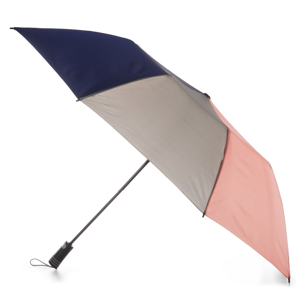 (2 PACK) Totes Recycled Canopy Vented One-Touch Auto Open Golf Rain Umbrella