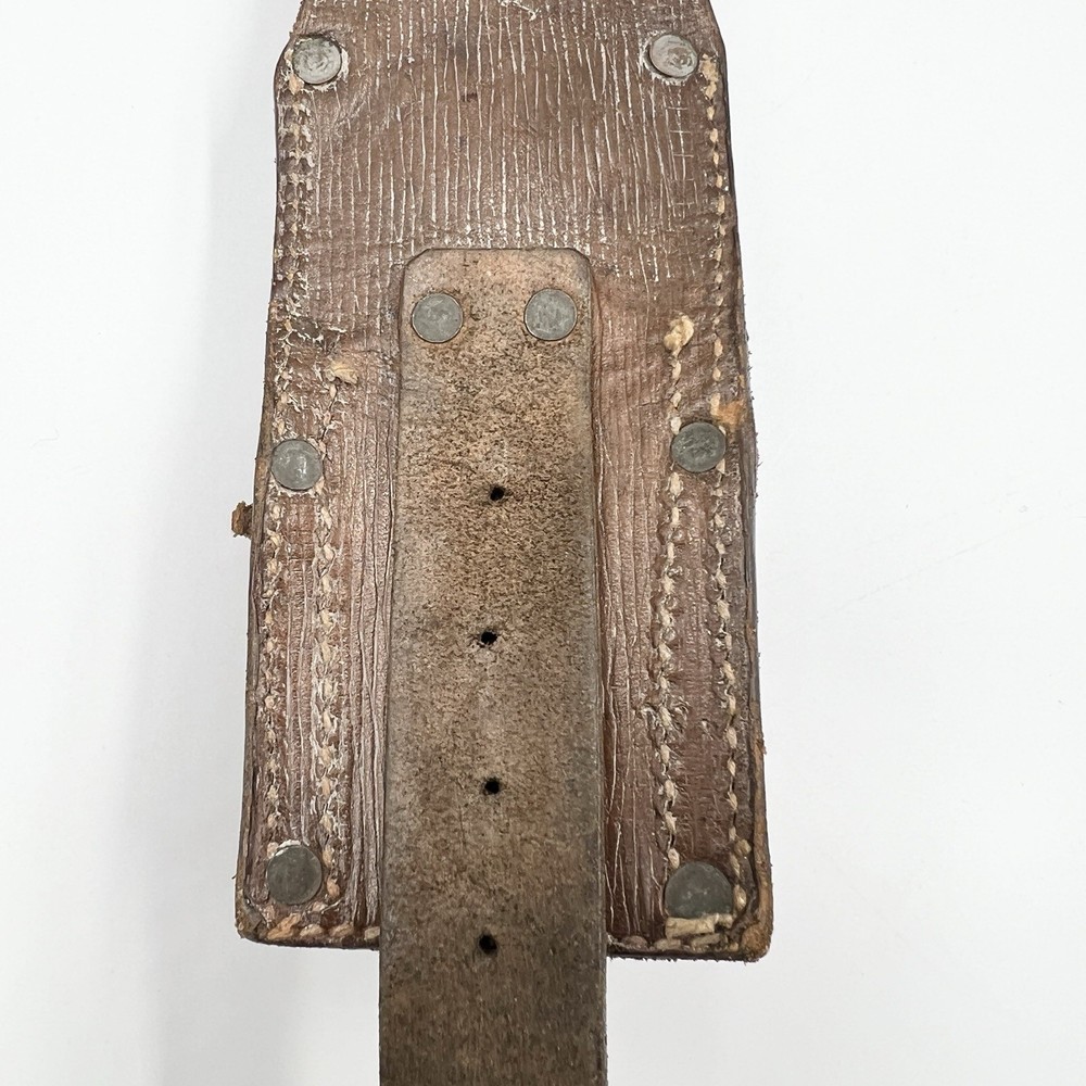 Genuine WW1 Pattern 1914 Leather Frog & Tab WD Marked