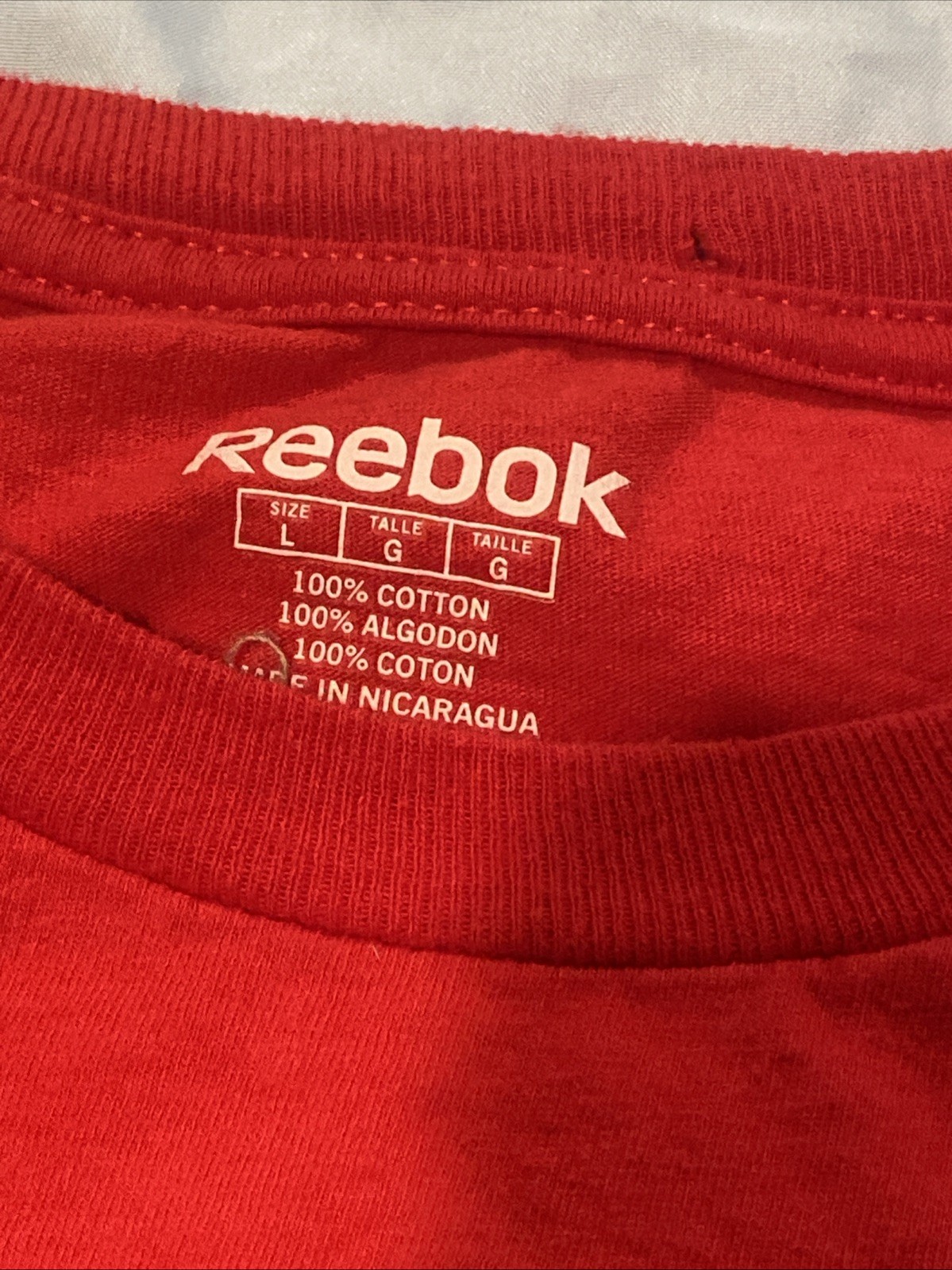 Patrick Kane #88 Chicago Blackhawks Reebok Men’s Large T Shirt Red NHL