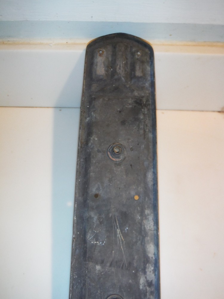ANTIQUE BRASS GOTHIC VICTORIAN DOOR PULL HARDWARE 19.5"x4"
