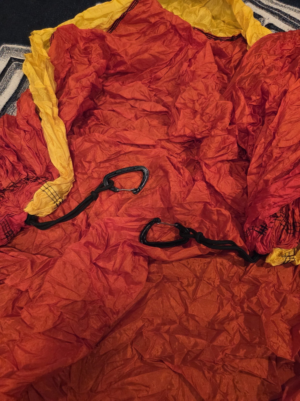 Eno Double Nest Hammock With Atlas Strap Suspension System Red/yellow