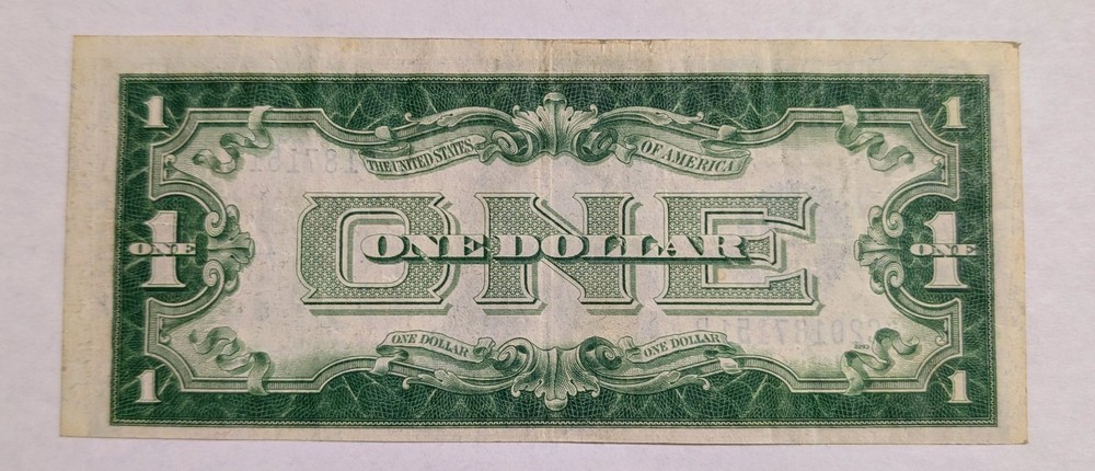 1928-B $1.00 Silver Certificate - FUNNY BACK