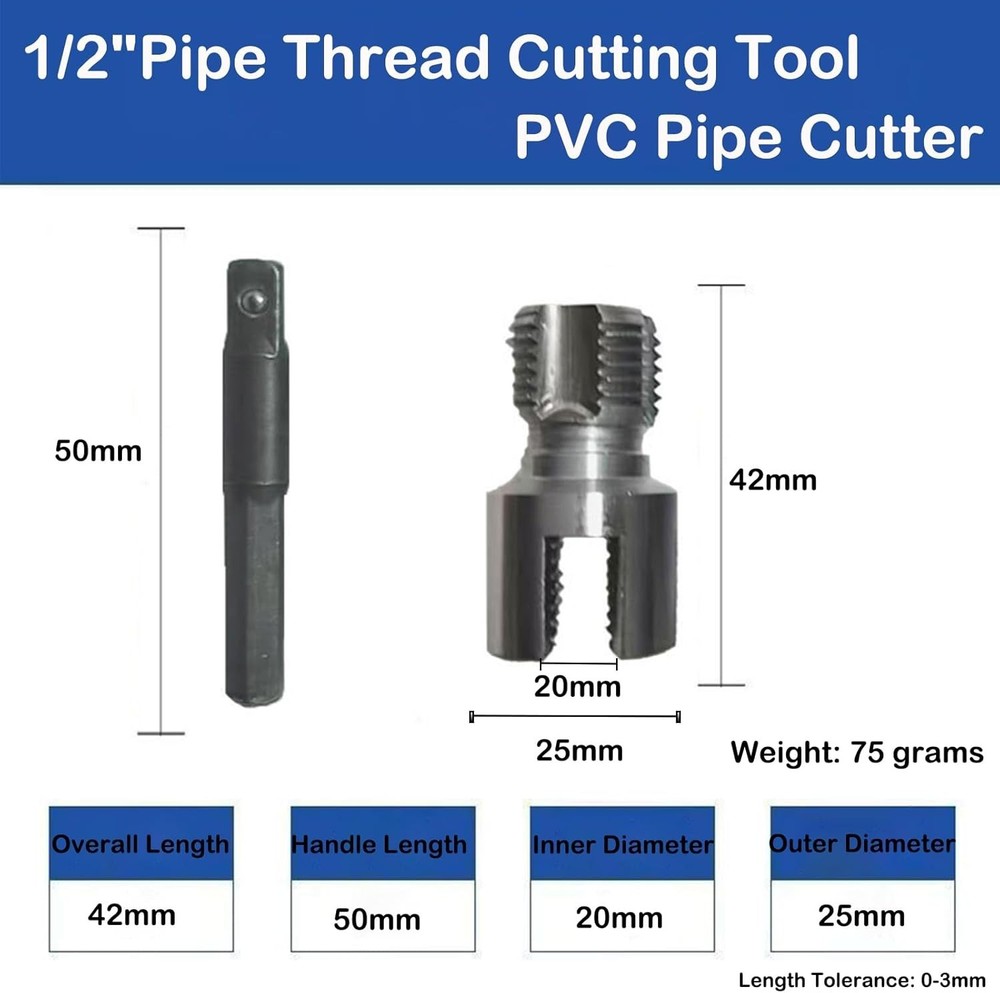 2025 New Pipe Thread Cutting Tool，Integrated Internal & External Pipe Threadi...