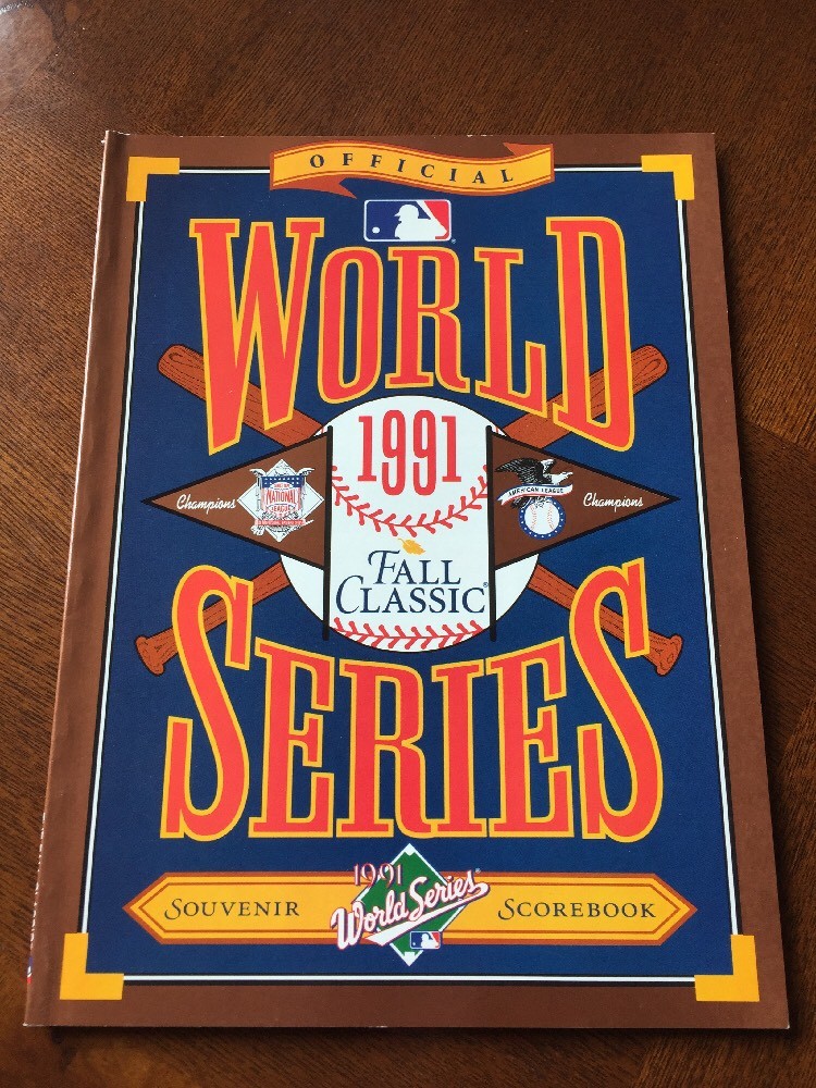 1991 Official World Series Souvenir Program, Nice! (B110)