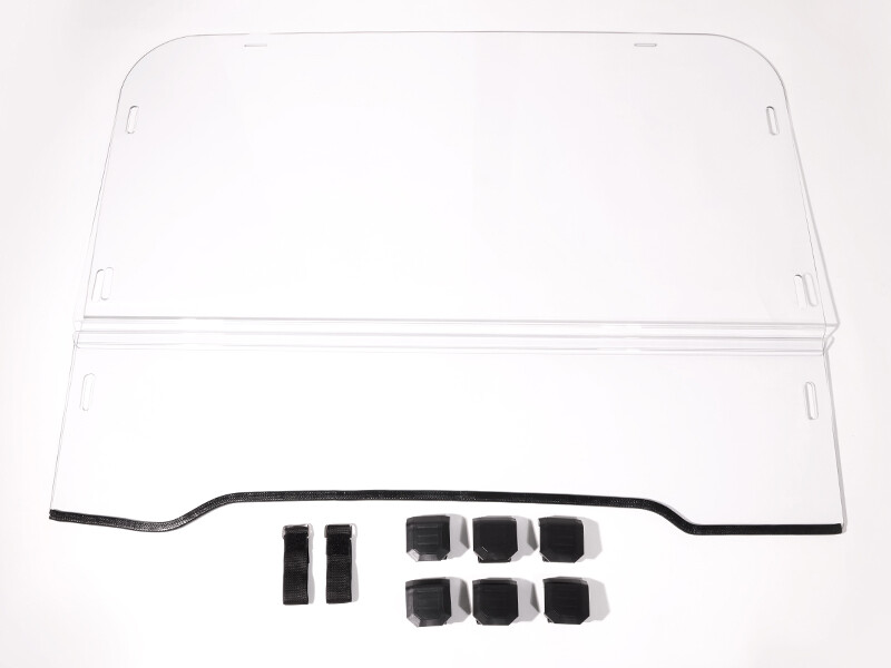 For Kawasaki Mule 3010 2003-2009 Front Folding Windshield Fold Up Window Clear