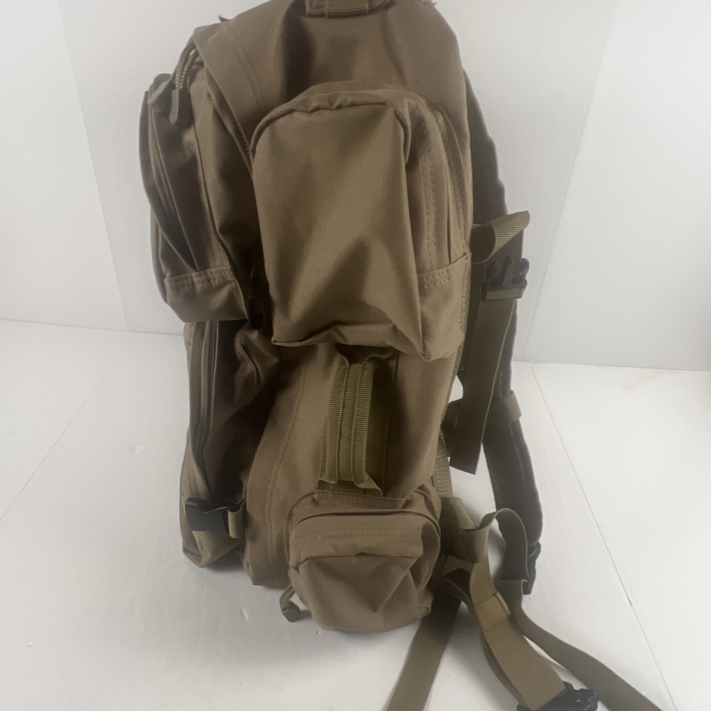Allen Tactical Backpack Tan Hydration Compatible Adjustable Strap LE Military