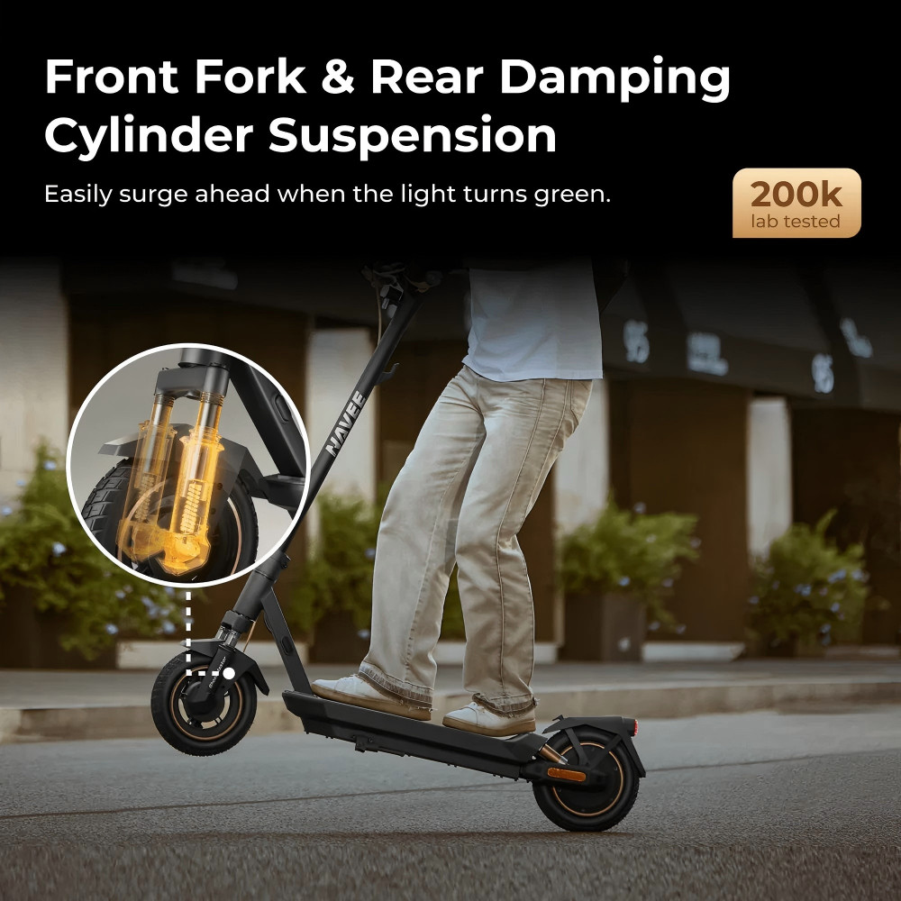 NAVEE GT3 Electric Scooter for Adults, 20MPH, 31 Miles Range,10" Tires, Commuter
