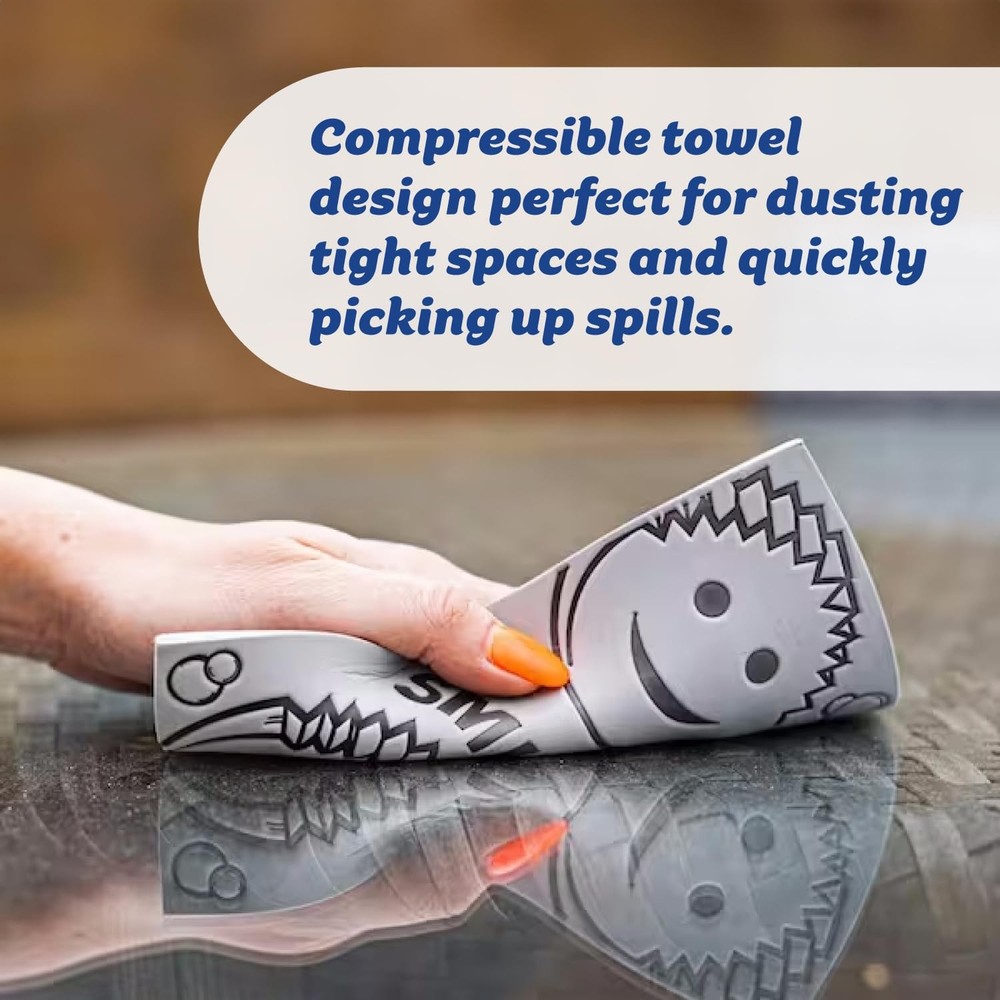 Damp Duster Towel - Durable Sponge-Like Dust Cleaner for Multisurface Dusting...