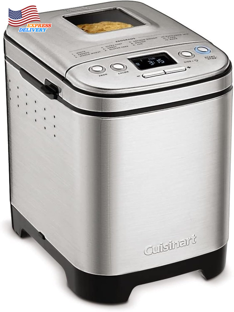Bread Maker Machine Stainless Steel Automatic Bread Machine with 12 Menu Options