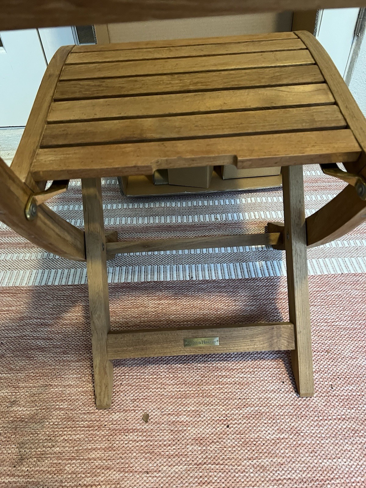 Smith & Hawken Teak Coventry 2009 Outdoor Folding Chair Patio Quality Sturdy New