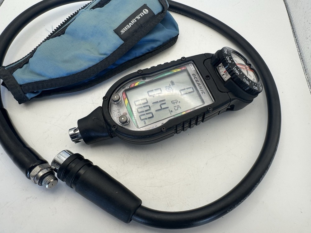 Clean Oceanic Pro Plus 2 Scuba Dive Computer, Quick Disconnect, New Battery