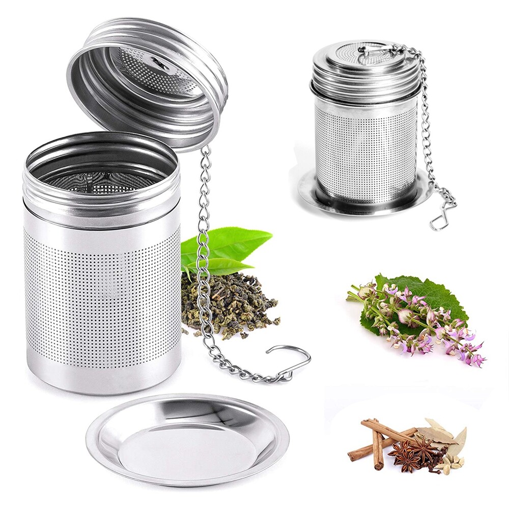 Tea Infuser Tea Strainer with Extended Chain Extra Fine Mesh Tea Ball Filter