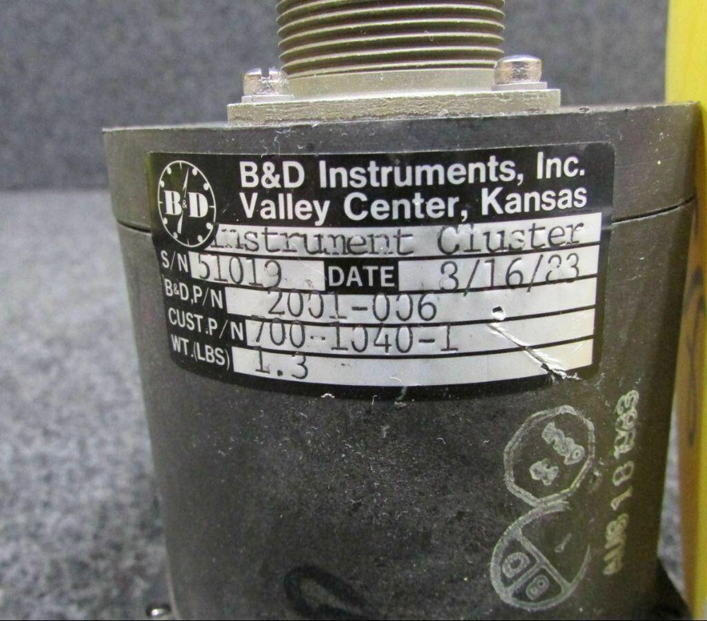 2001-006 B and D Instrument Cluster Indicator