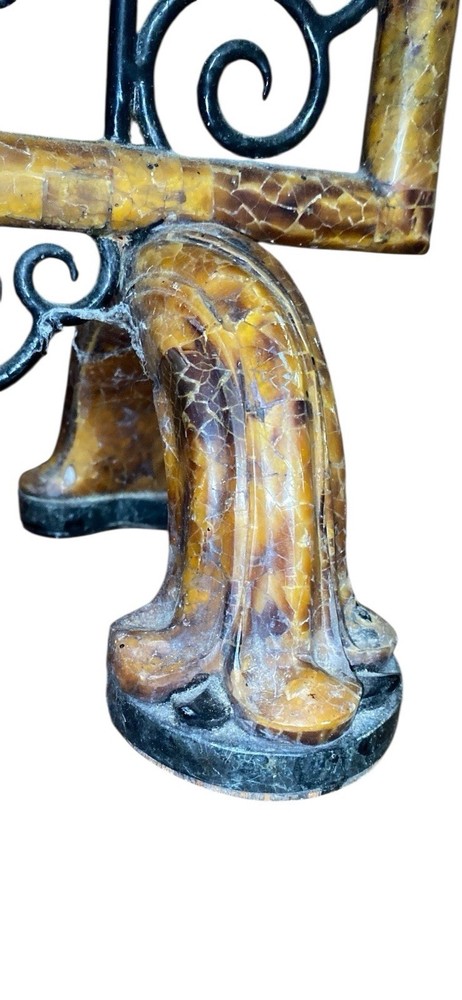 Unique & Different Scroll Fireplace Screen Stand “For Decorative Purposes Only”