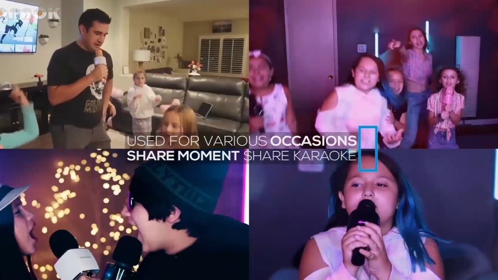 Wireless Bluetooth Karaoke Microphone - 3-in-1 Handheld Mic & Speaker for Partie