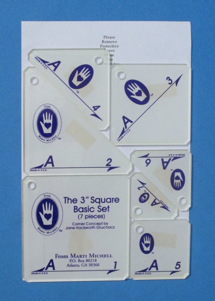 Marti Michell Perfect Patchwork Acrylic Templates Set A with 7 Templates