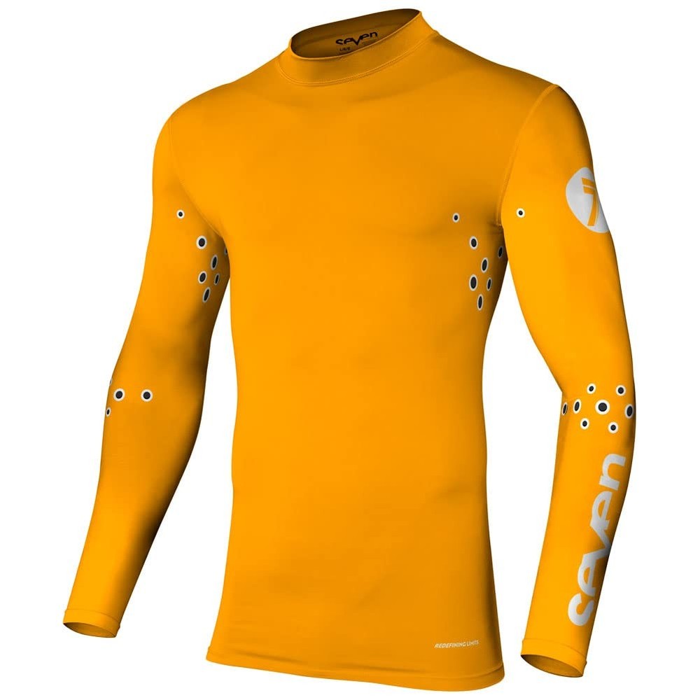 Seven Zero Blade Laser Cut Compression Jersey Small Orange
