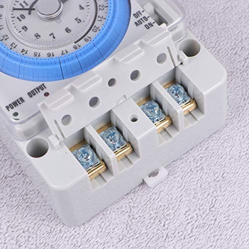 Mechanical Timer Switch for Home Kitchen 48Vac/Dc Wall Countdown Clock Analog