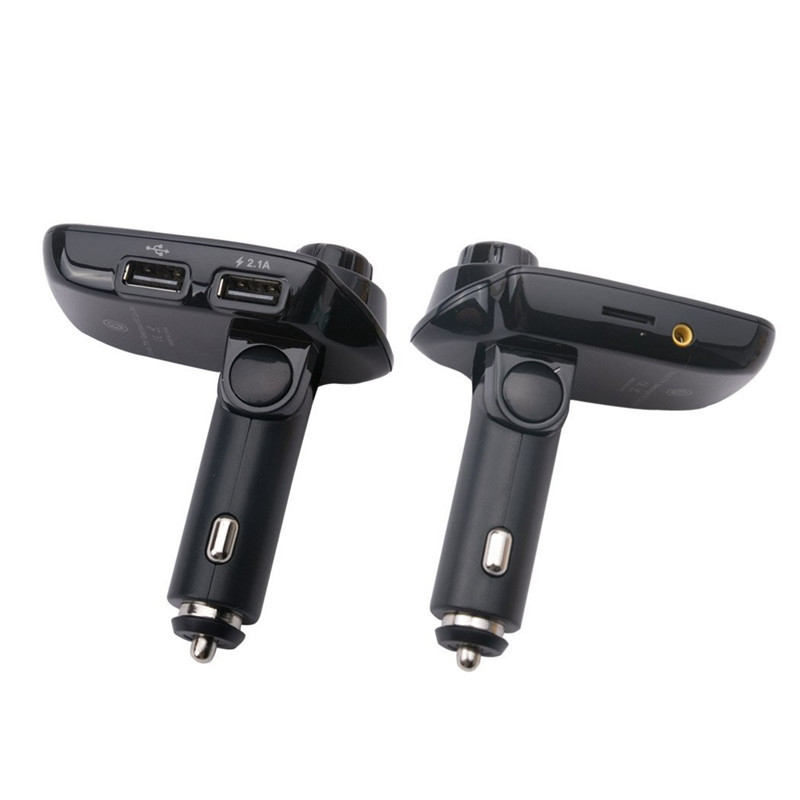 Bluetooth FM transmitter Adapter Dual USB charger for Car Stereo Radios Speakers
