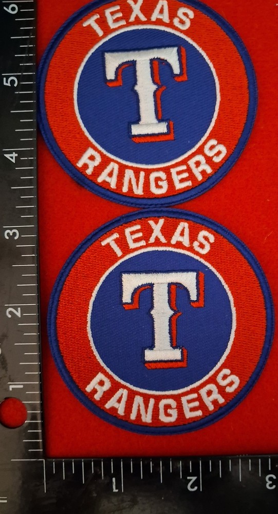 2 Qty TEXAS RANGERS  BASEBALL IRON ON PATCH