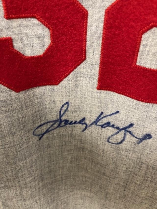 Sandy Koufax Dodgers Mitchell & Ness game jersey autographed signed