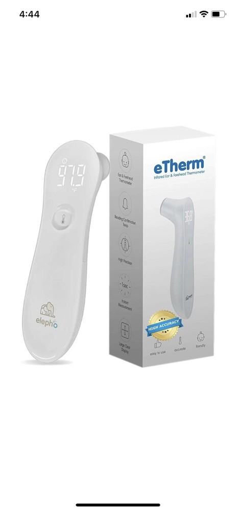 Elepho eTherm Ear & Forehead Thermometer | Infrared & Digital Thermometers fo...