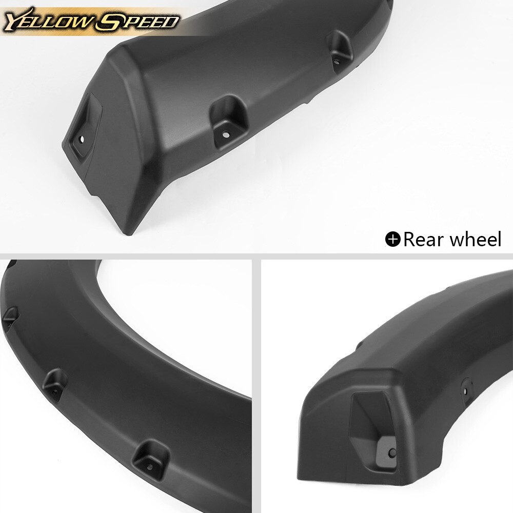 Fit For 2009-2014 Ford F150 Styleside Pocket Rivet Bolt-on Style Fender Flares