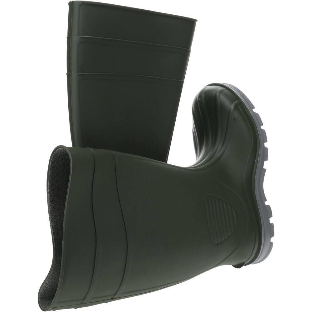 PRO-SAFE Unisex Size 11 Medium Width Steel Work Boot Green, PVC Blend Upper, ...