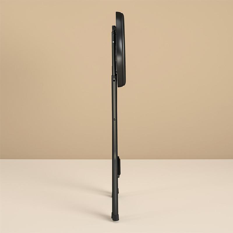 Portable Folding Metal Stool Compact Multi-Purpose Seating Slip-Resistant Padded