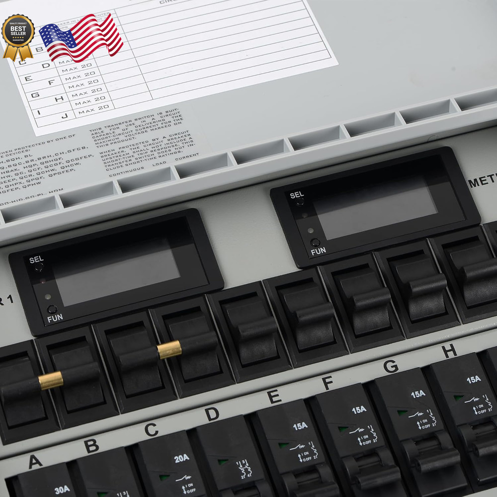 Generator Transfer Switch 50A Pro/Tran2 10-Circuit 2 Manual Transfer Switch,Mark