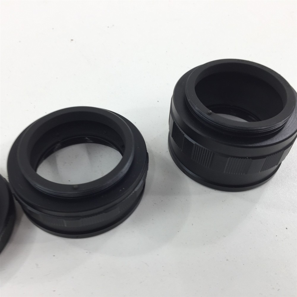 Microscope Objective Lens Extender Ring Set 1 2 3 With Case