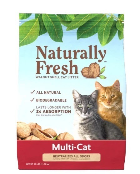 Naturally Fresh Quick Clumping Walnut Shell Multi-Cat Litter - 14 lb
