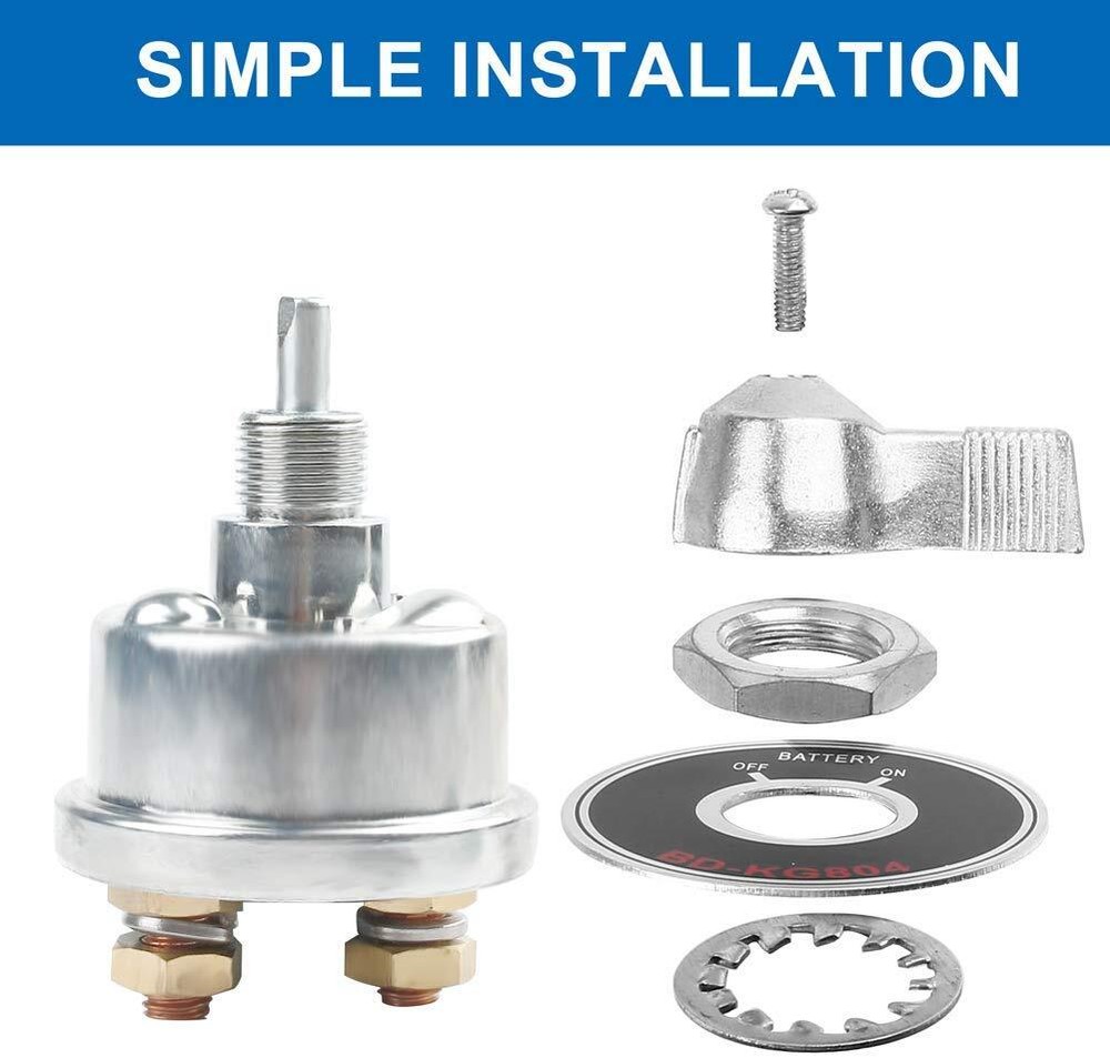 Master Battery Quick Disconnect Power Cut Shut Off Switch 2 post SPST Cut-Off