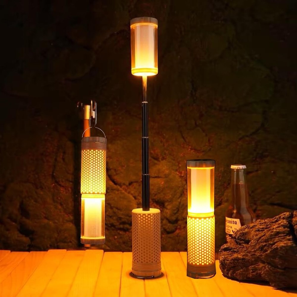 Camping Lantern Light Rechargeable Telescopic Magnetic Dimmable FlashlightsHiki¡