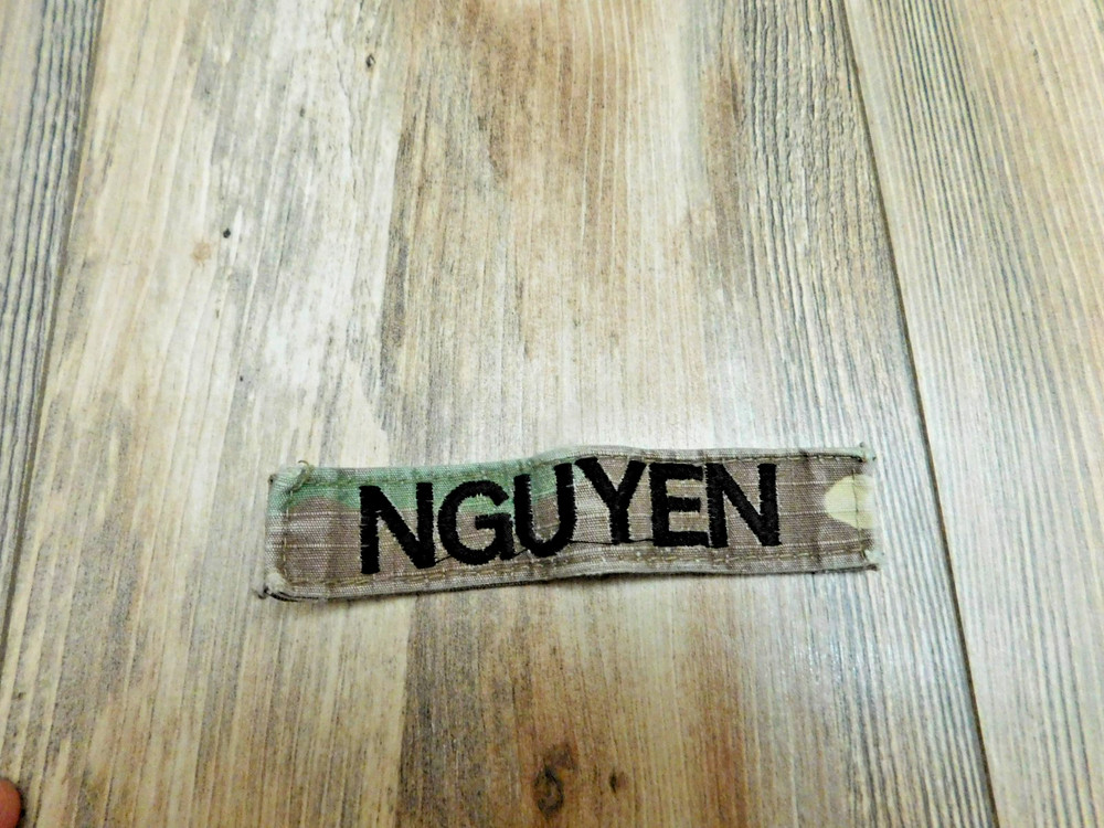 US ARMY MULTICAM OCP  NAME PATCH "NGUYEN"