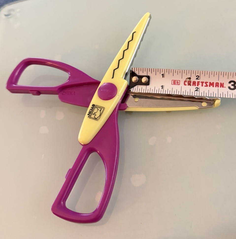 BYCIN Decorative Paper Edging Craft Scissors - Wide Zig Zag Pattern